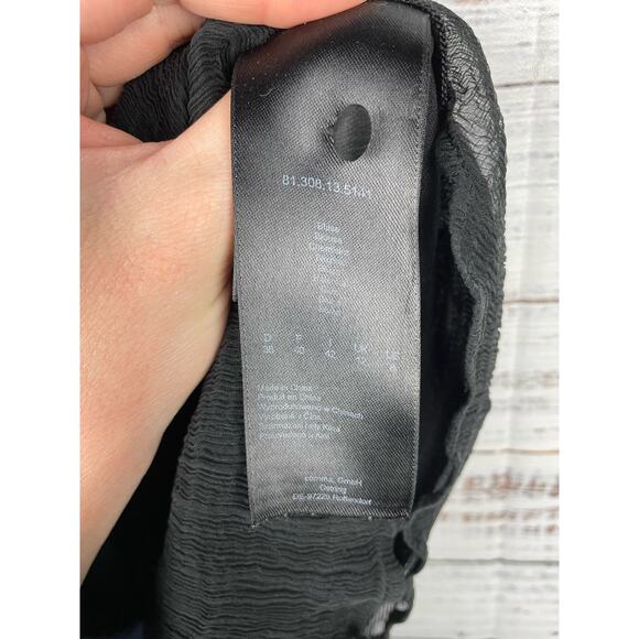 Comma Black Silk Gauzy Sleeveless Top EU 38 or US 8 Medium - Picture 5 of 9